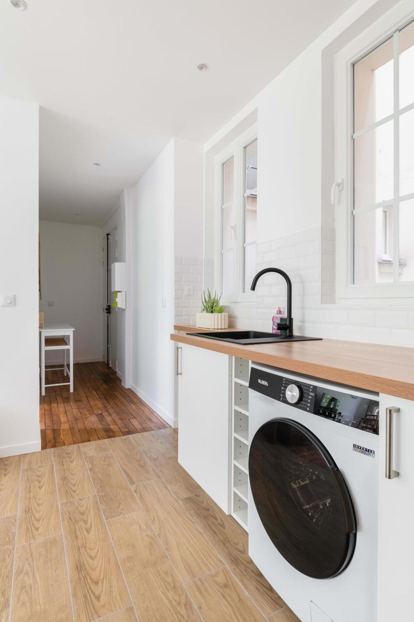 2 Pieces Fonctionnel Metro Jaures - 19 - 4p - Flat-guest Appartement *